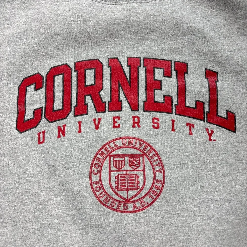 Cornell University Champion Crewneck Sweatshirt Gray Sz S College Ivy League - Picture 2 of 6